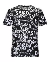 new dsquared herren t-shirt col round multi-caracteres katong